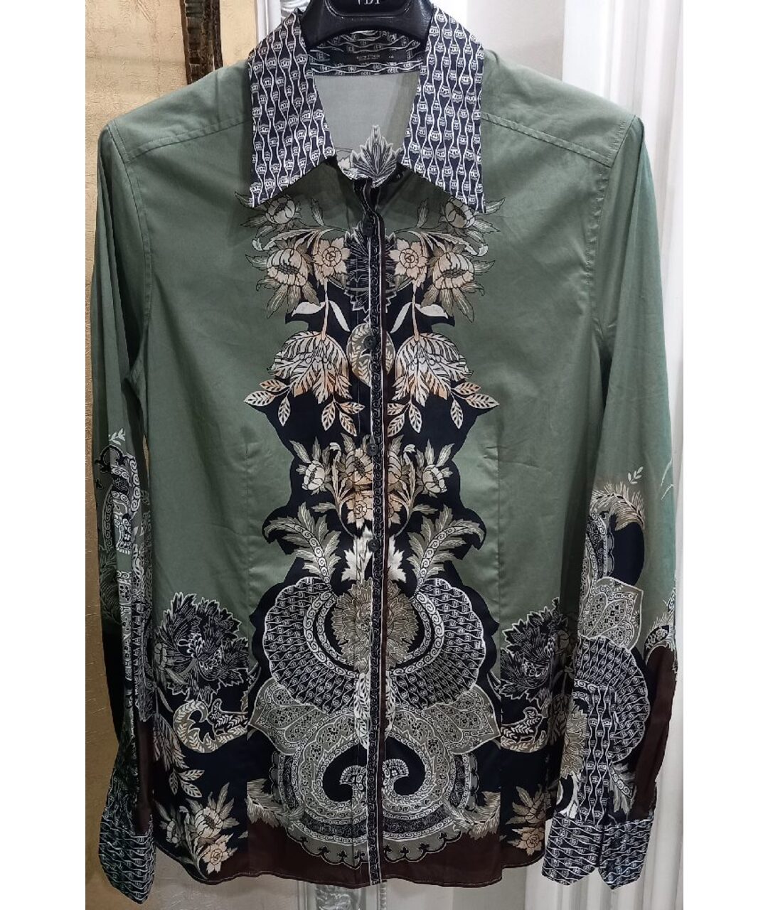 ETRO Мульти хлопко-эластановая рубашка, фото 7