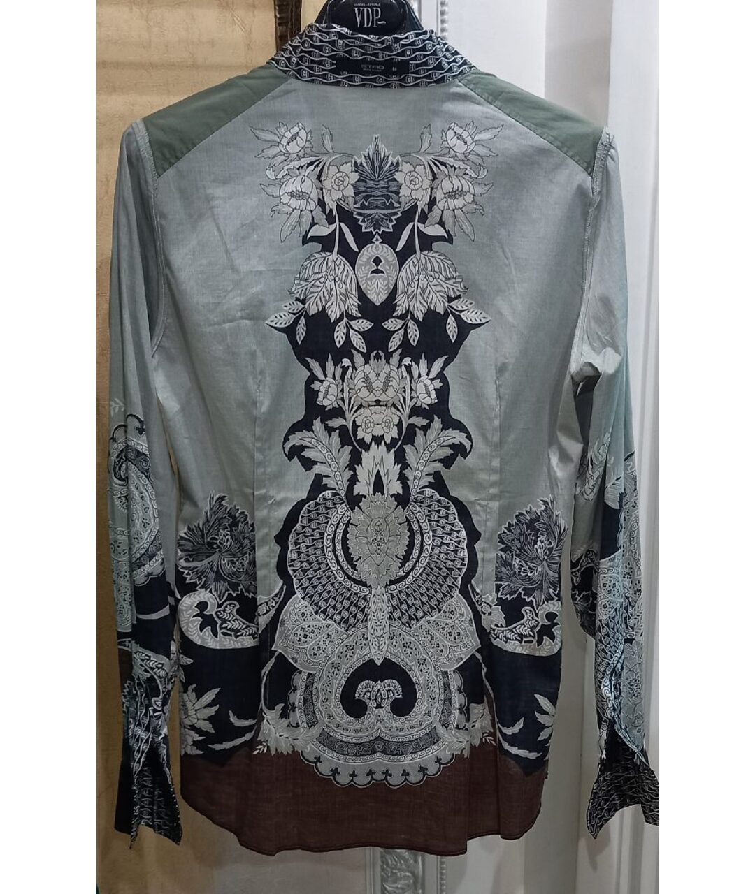ETRO Мульти хлопко-эластановая рубашка, фото 3