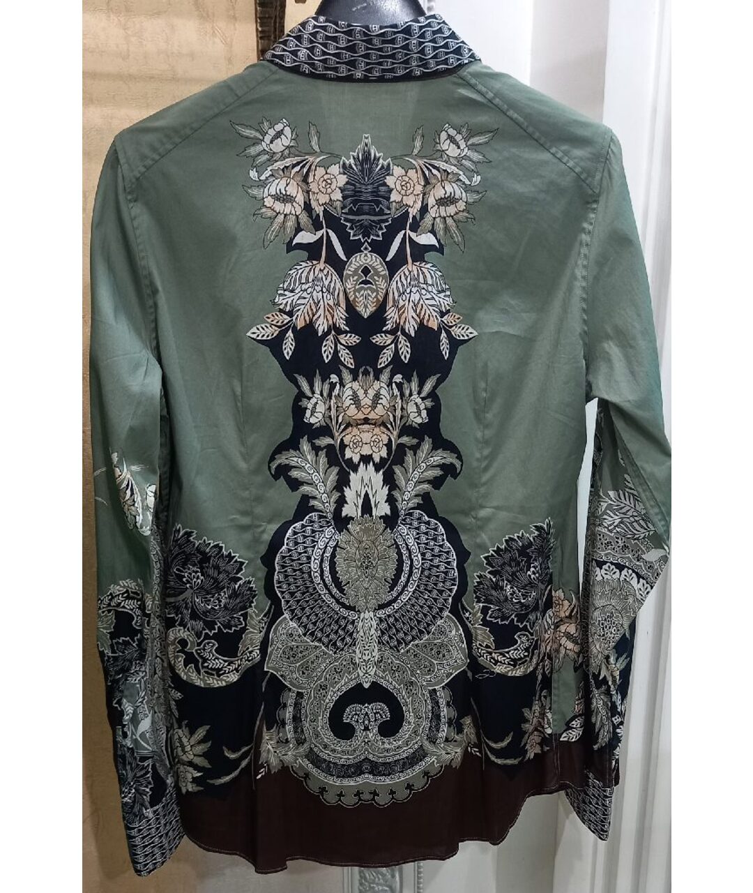 ETRO Мульти хлопко-эластановая рубашка, фото 2