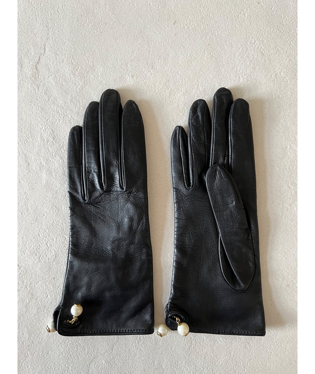 GUCCI Черные кожаные перчатки, фото 5