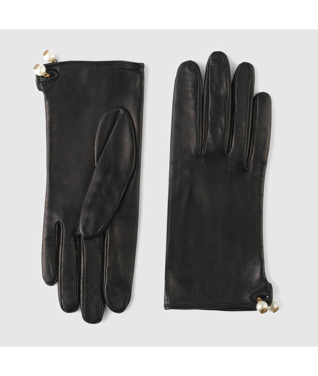 GUCCI Черные кожаные перчатки, фото 8