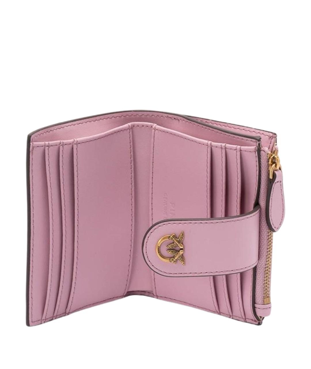 PINKO Розовый кожаный кошелек, фото 3