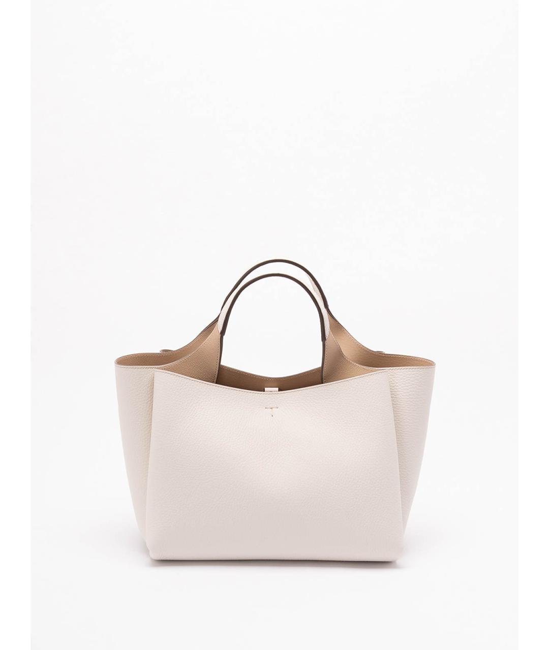 TOD'S Бежевая кожаная сумка тоут, фото 2