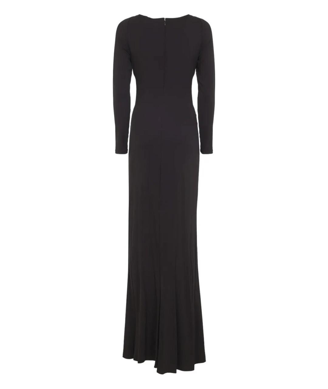 ELISABETTA FRANCHI Коричневое вискозное повседневное платье, фото 4