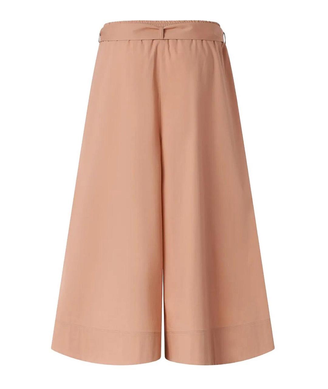 PINKO Розовые хлопковые брюки широкие, фото 2