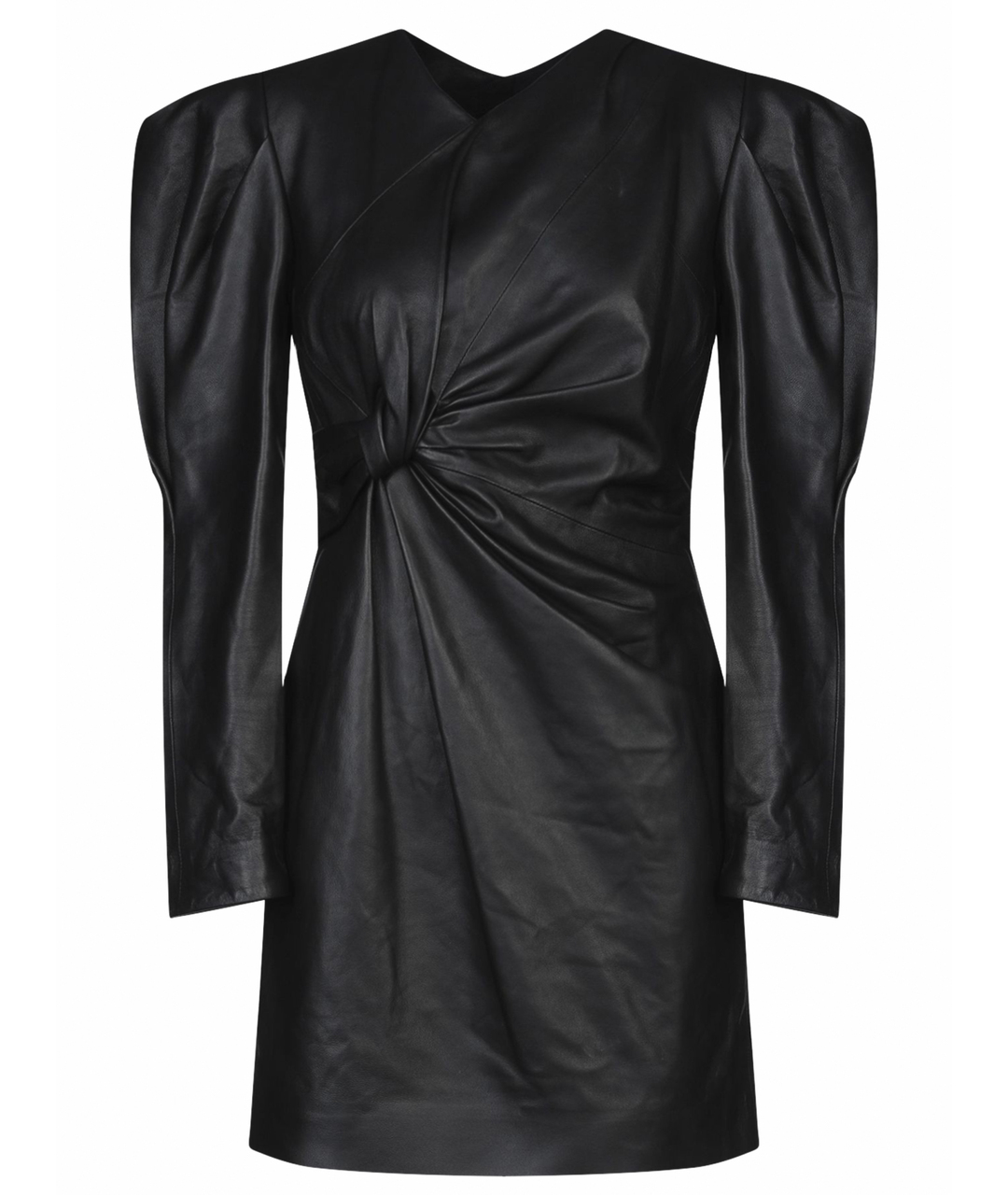 ISABEL MARANT Черное кожаное повседневное платье, фото 1