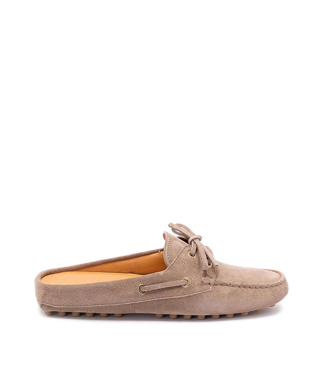 TOD'S Коричневые замшевые лоферы, фото 1