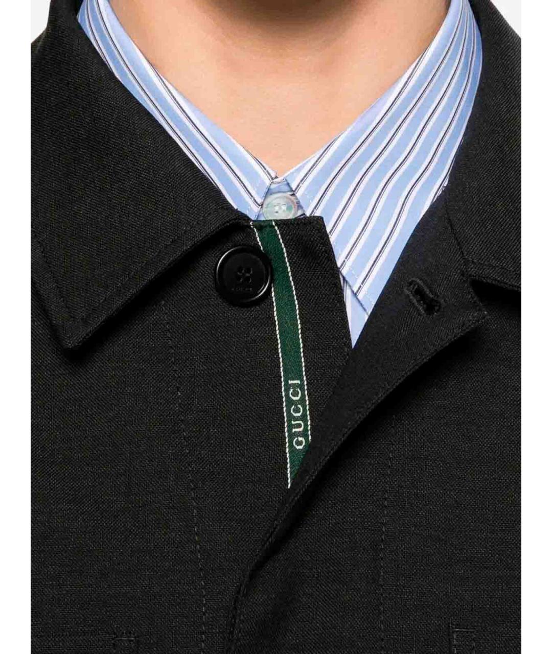 GUCCI Антрацитовая шерстяная куртка, фото 4