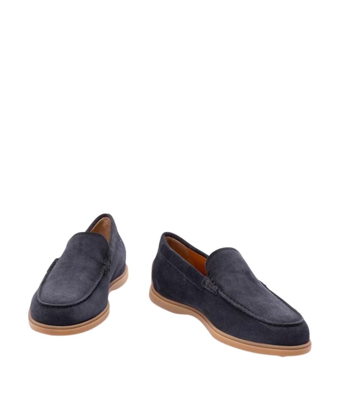 TOD'S Синие замшевые лоферы, фото 2