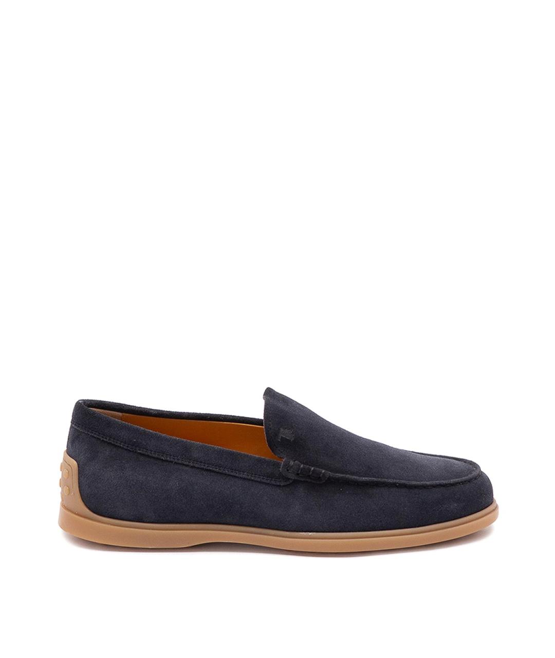 TOD'S Синие замшевые лоферы, фото 1