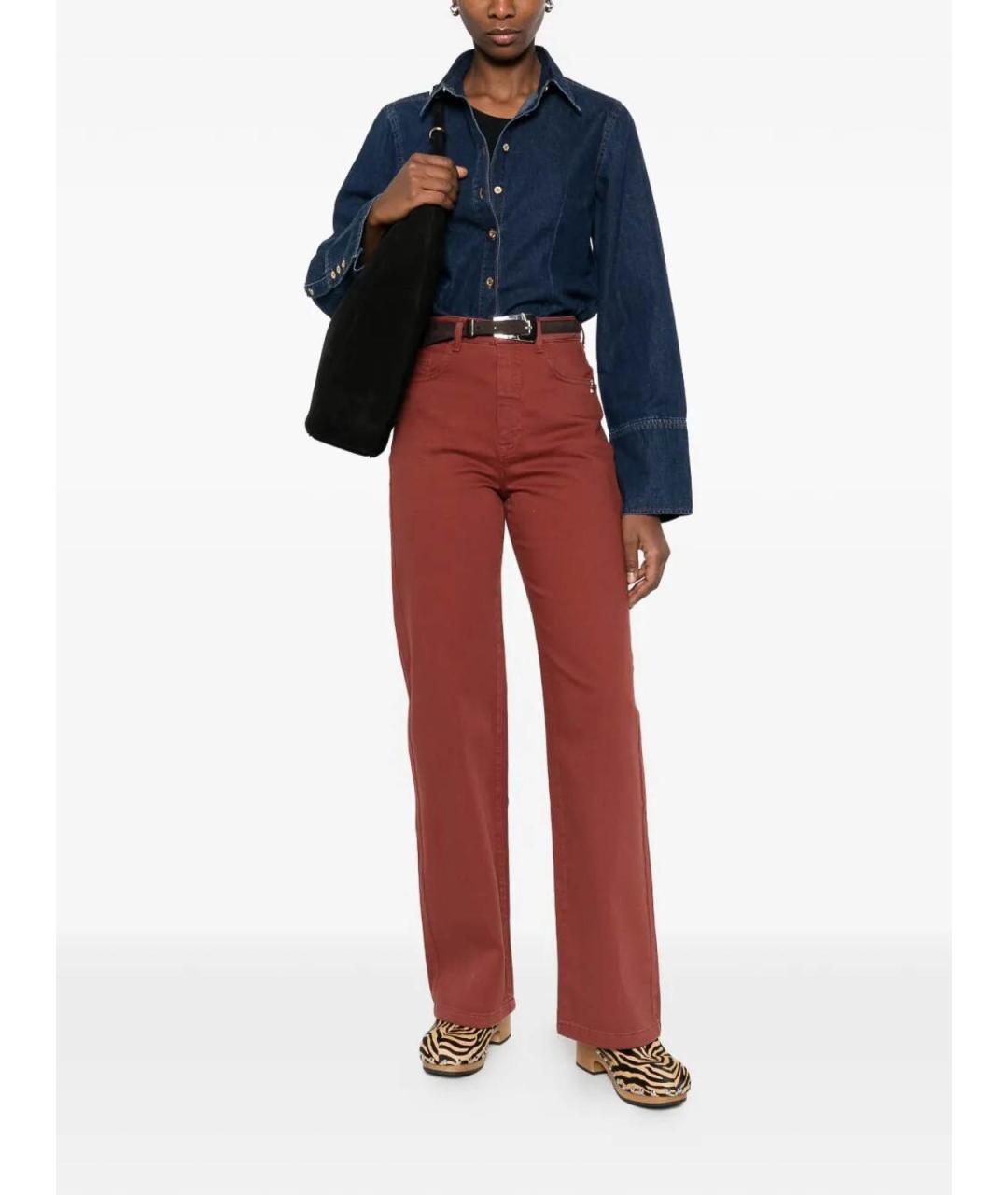 7 FOR ALL MANKIND Синяя хлопковая рубашка, фото 2