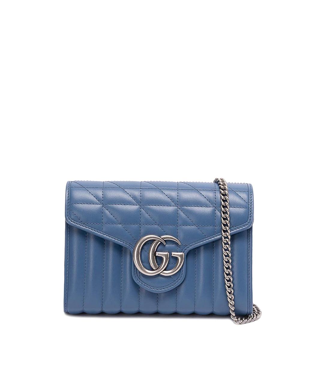 GUCCI Синяя кожаная сумка через плечо, фото 1
