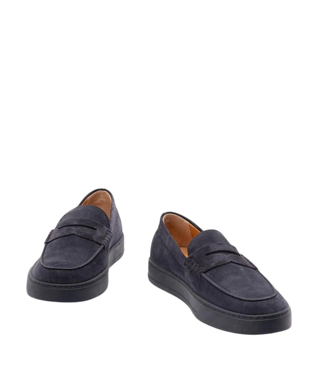 TOD'S Синие замшевые лоферы, фото 2