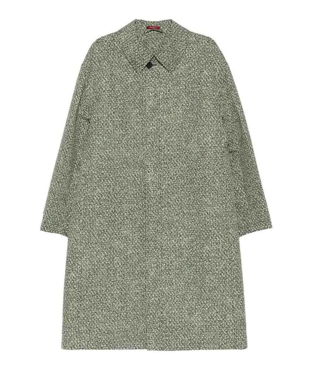 GUCCI Зеленое полиэстеровое пальто, фото 1