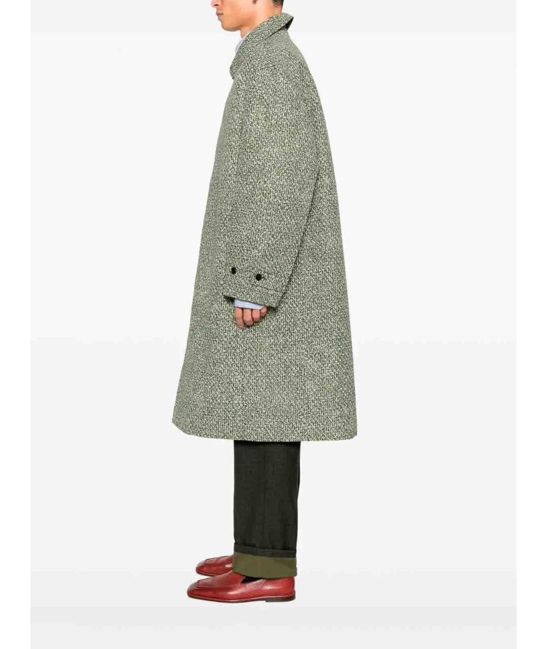 GUCCI Зеленое полиэстеровое пальто, фото 4