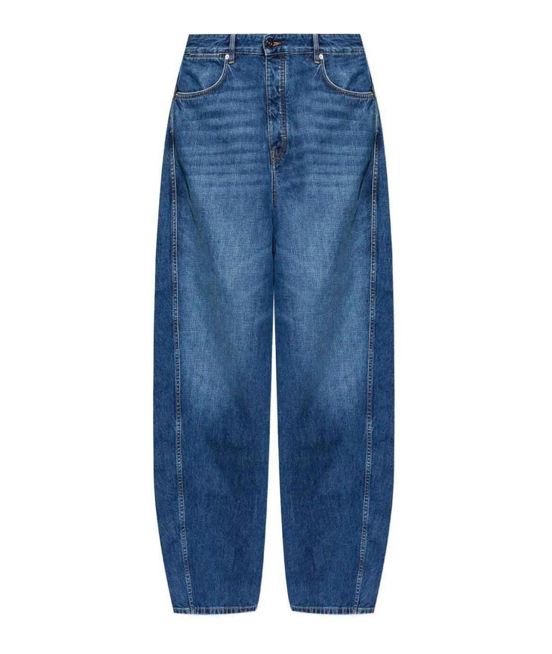 GIVENCHY Синие хлопковые прямые джинсы, фото 1