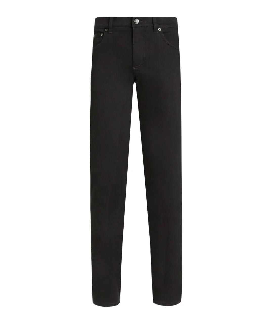 DOLCE&GABBANA Черные хлопковые джинсы скинни, фото 1