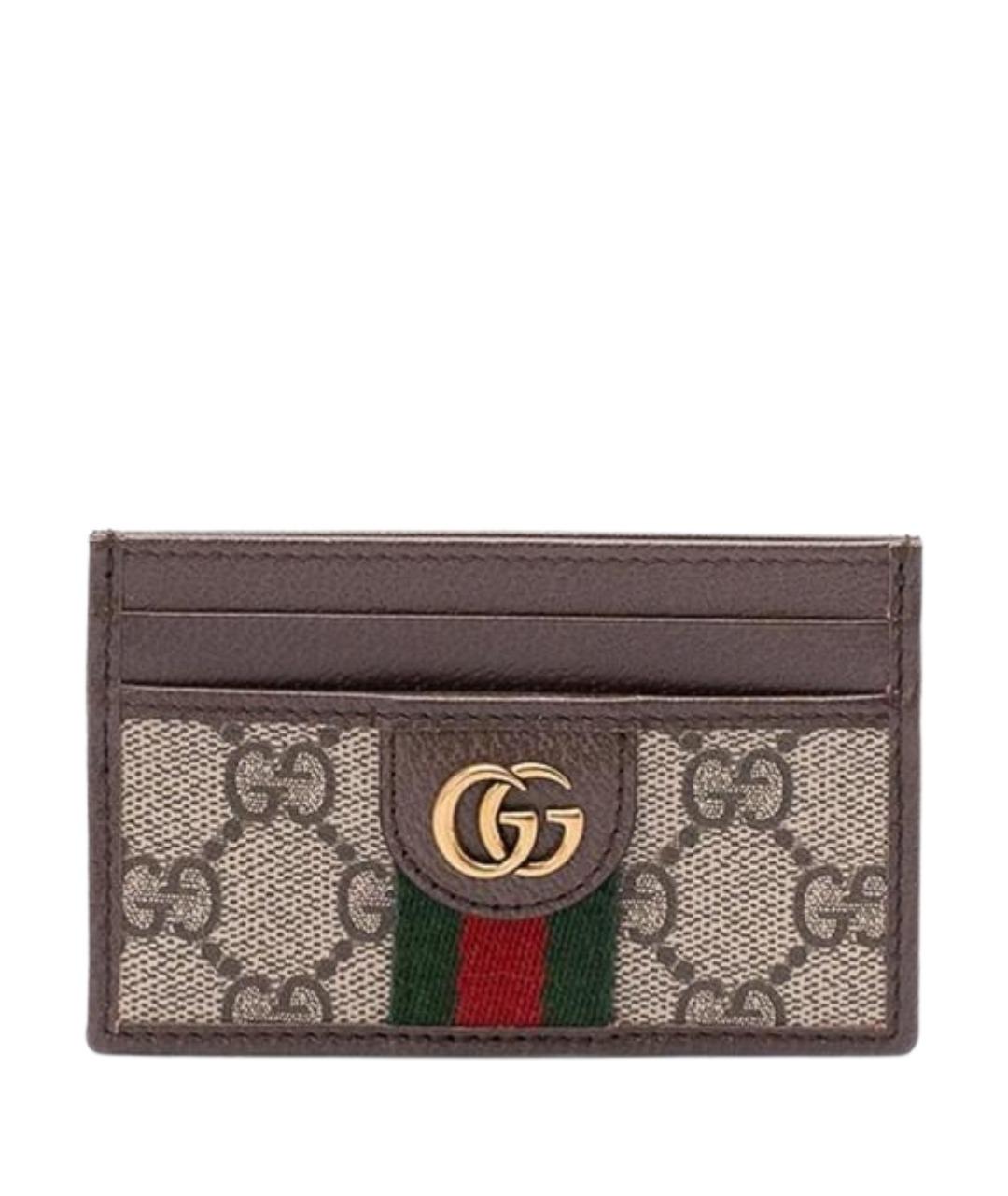 GUCCI Коричневый кардхолдер, фото 1
