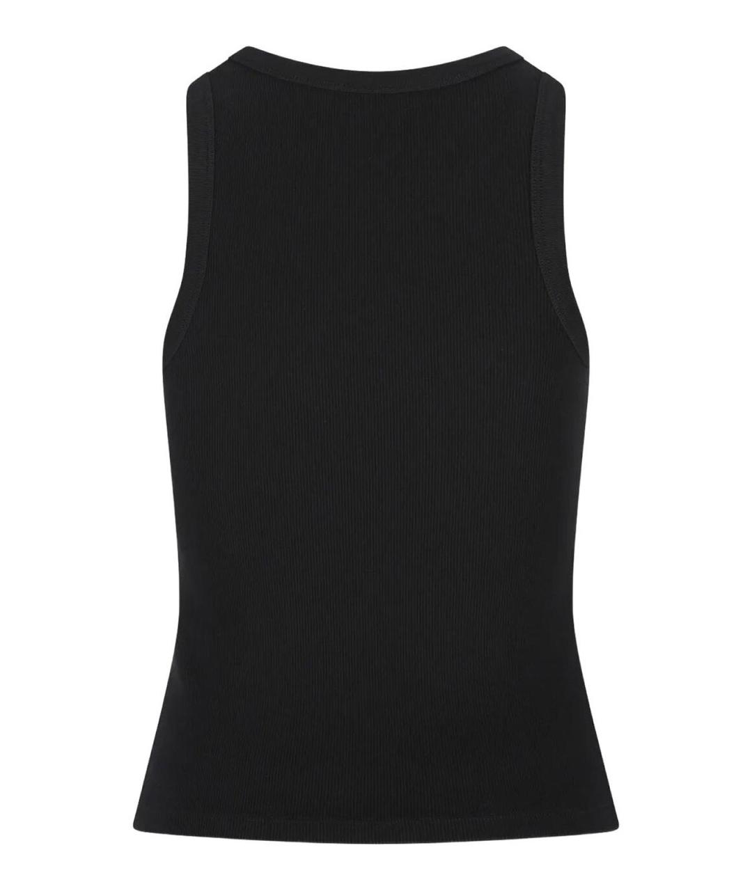 GIVENCHY Черная хлопко-эластановая майка, фото 2