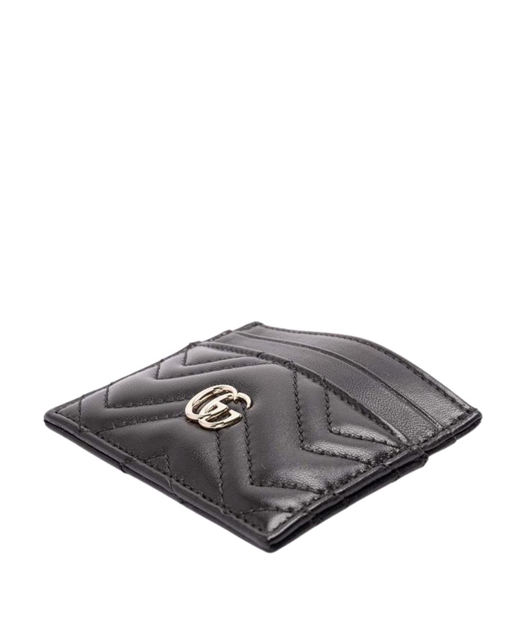 GUCCI Черный кожаный кардхолдер, фото 3