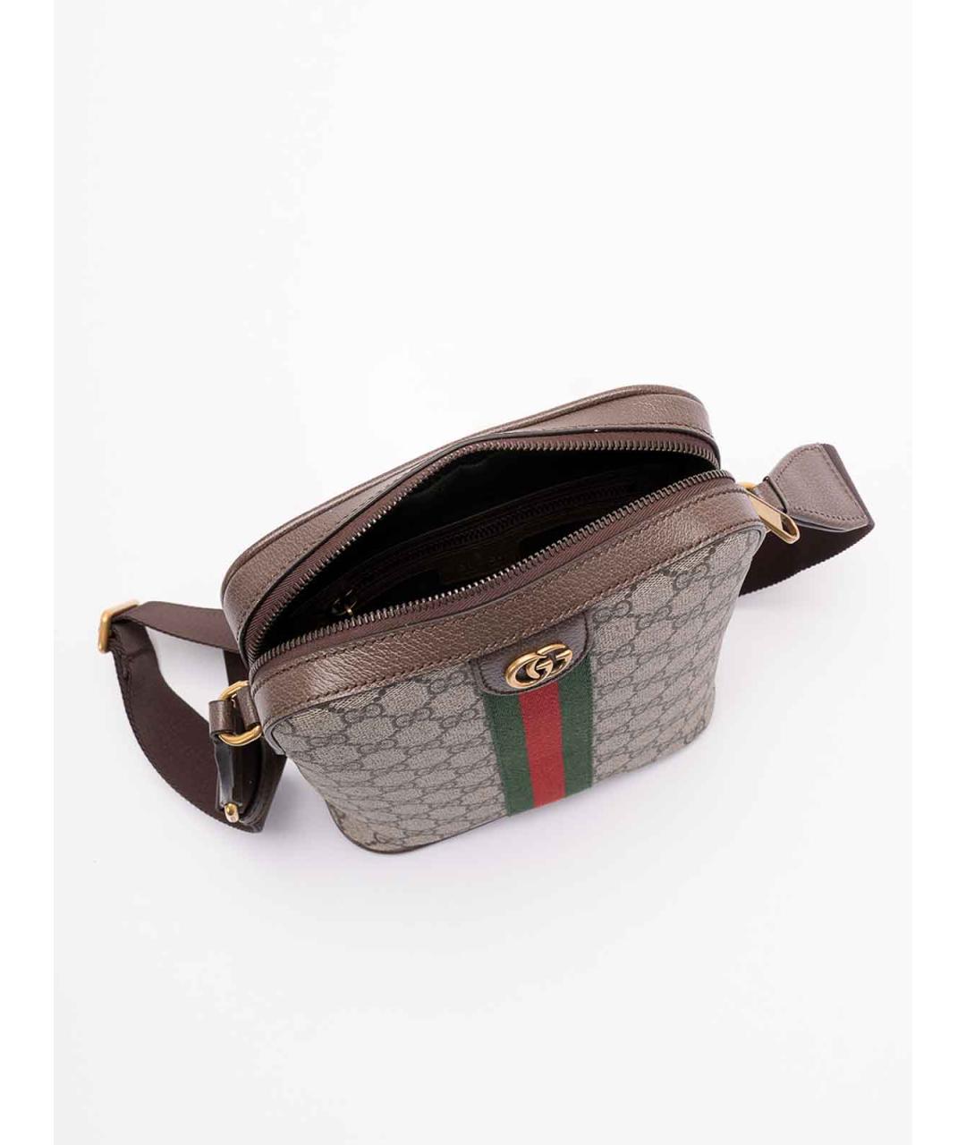 GUCCI Бежевая тканевая сумка на плечо, фото 4