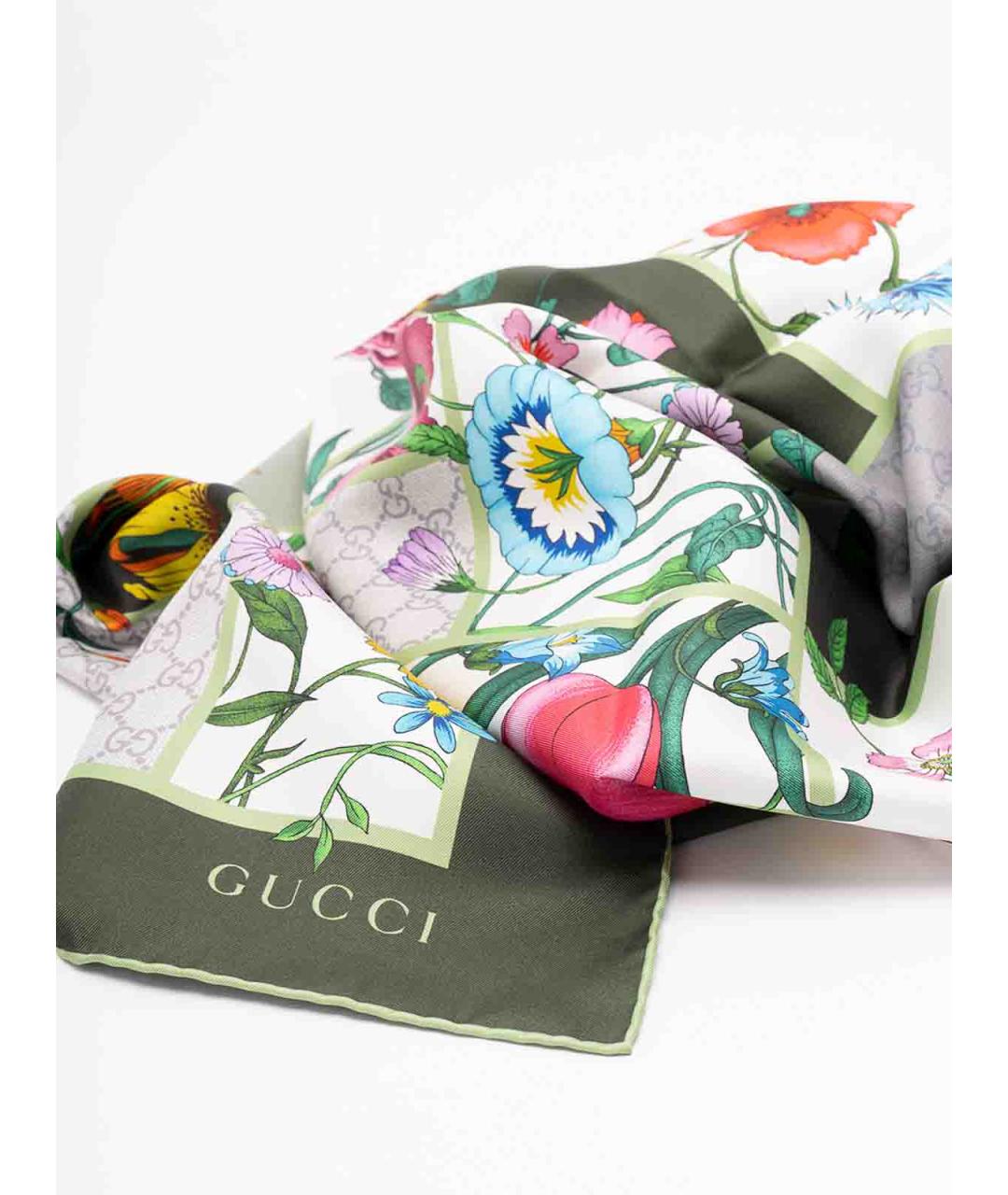 GUCCI Мульти шелковый платок, фото 2