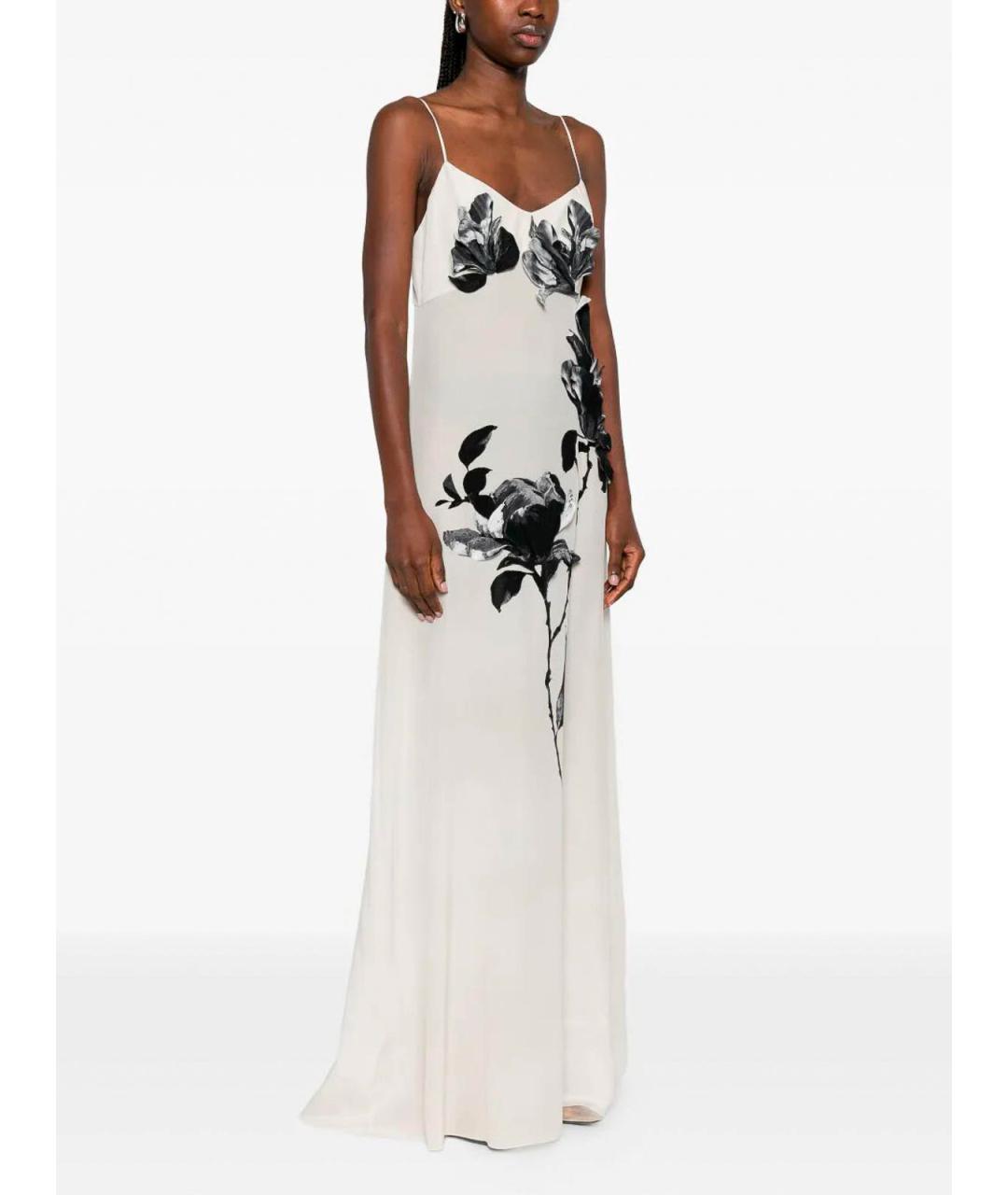 ERMANNO SCERVINO Белое шелковое коктейльное платье, фото 3