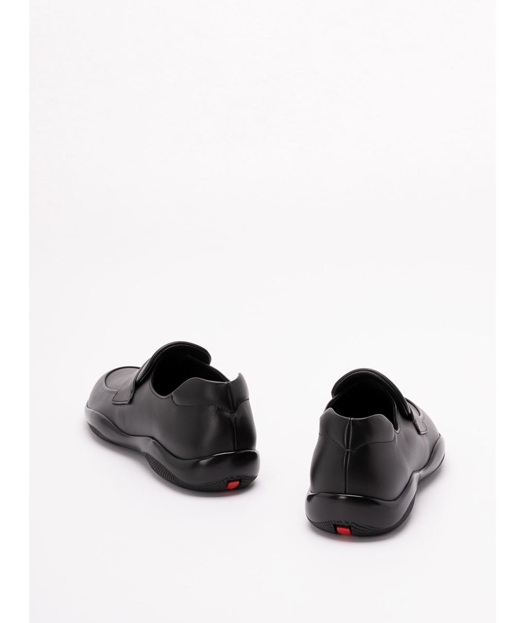 PRADA Черные кожаные лоферы, фото 3