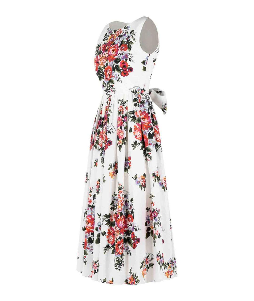 DOLCE&GABBANA Мульти хлопковое платье, фото 3