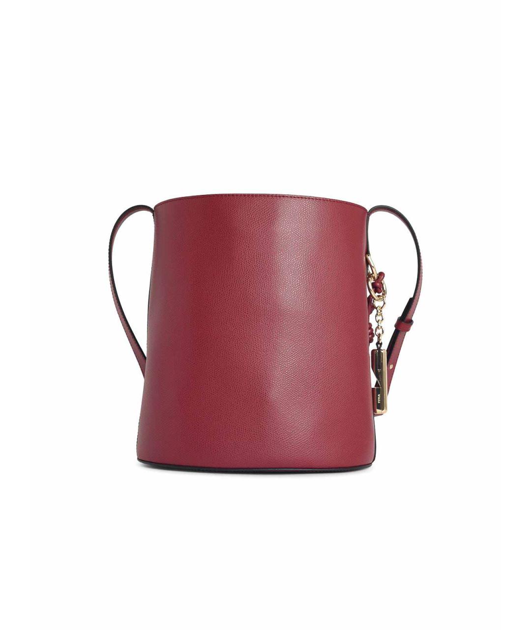 FURLA Бордовая кожаная сумка через плечо, фото 3