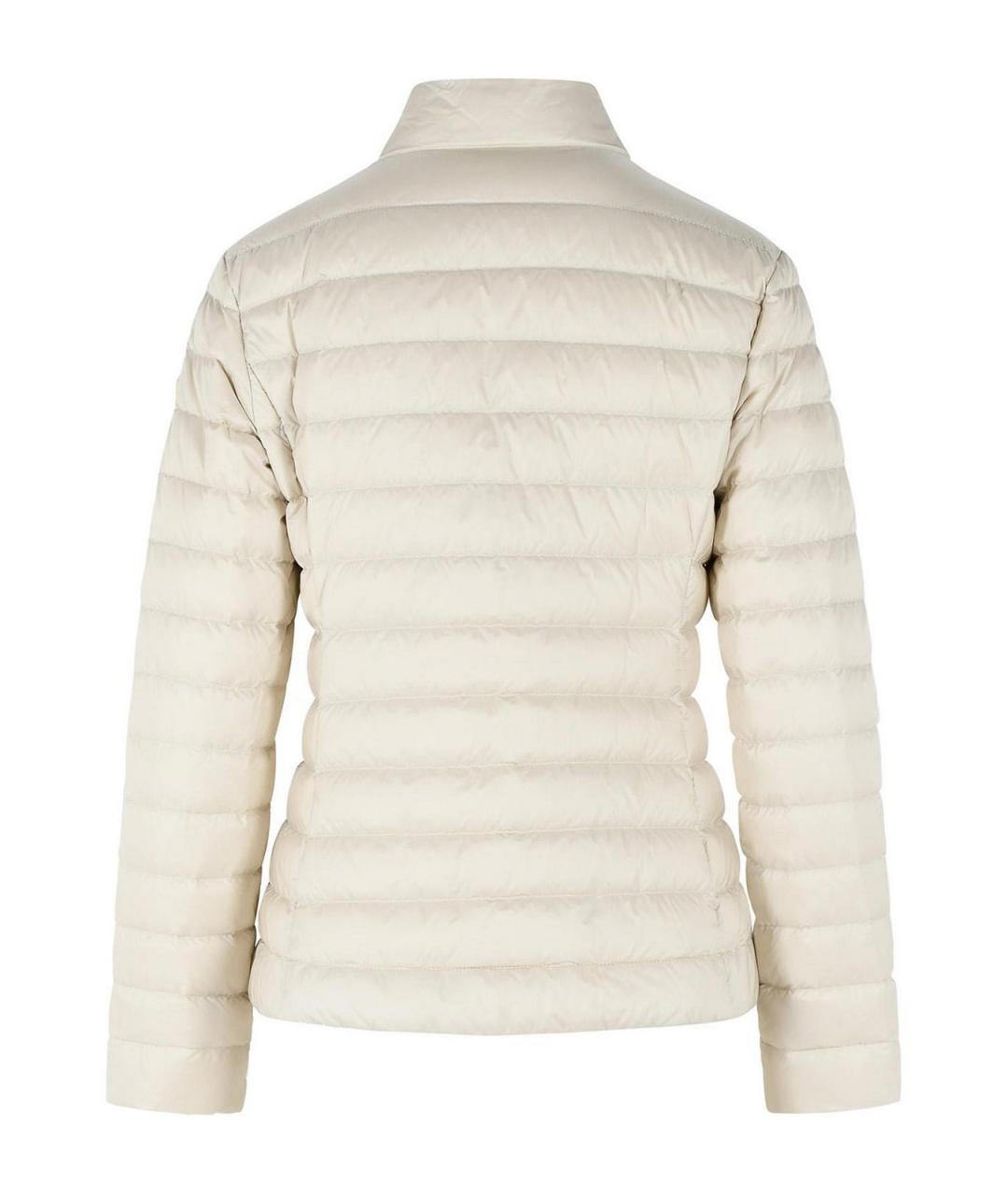 MONCLER Белый полиамидовый пуховик, фото 2