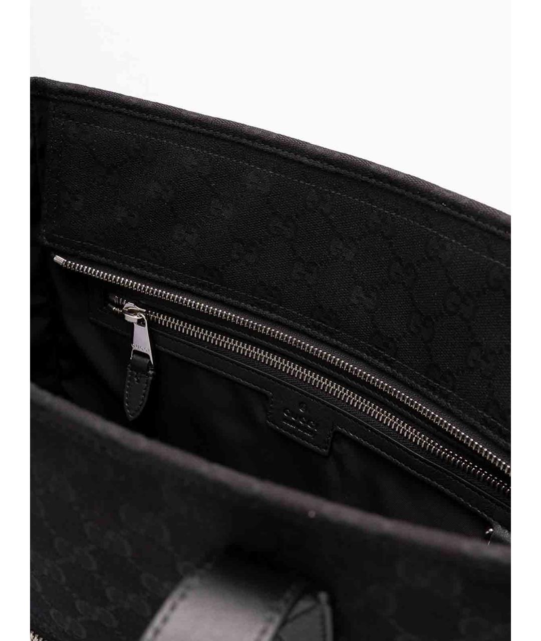 GUCCI Черная синтетическая сумка тоут, фото 6