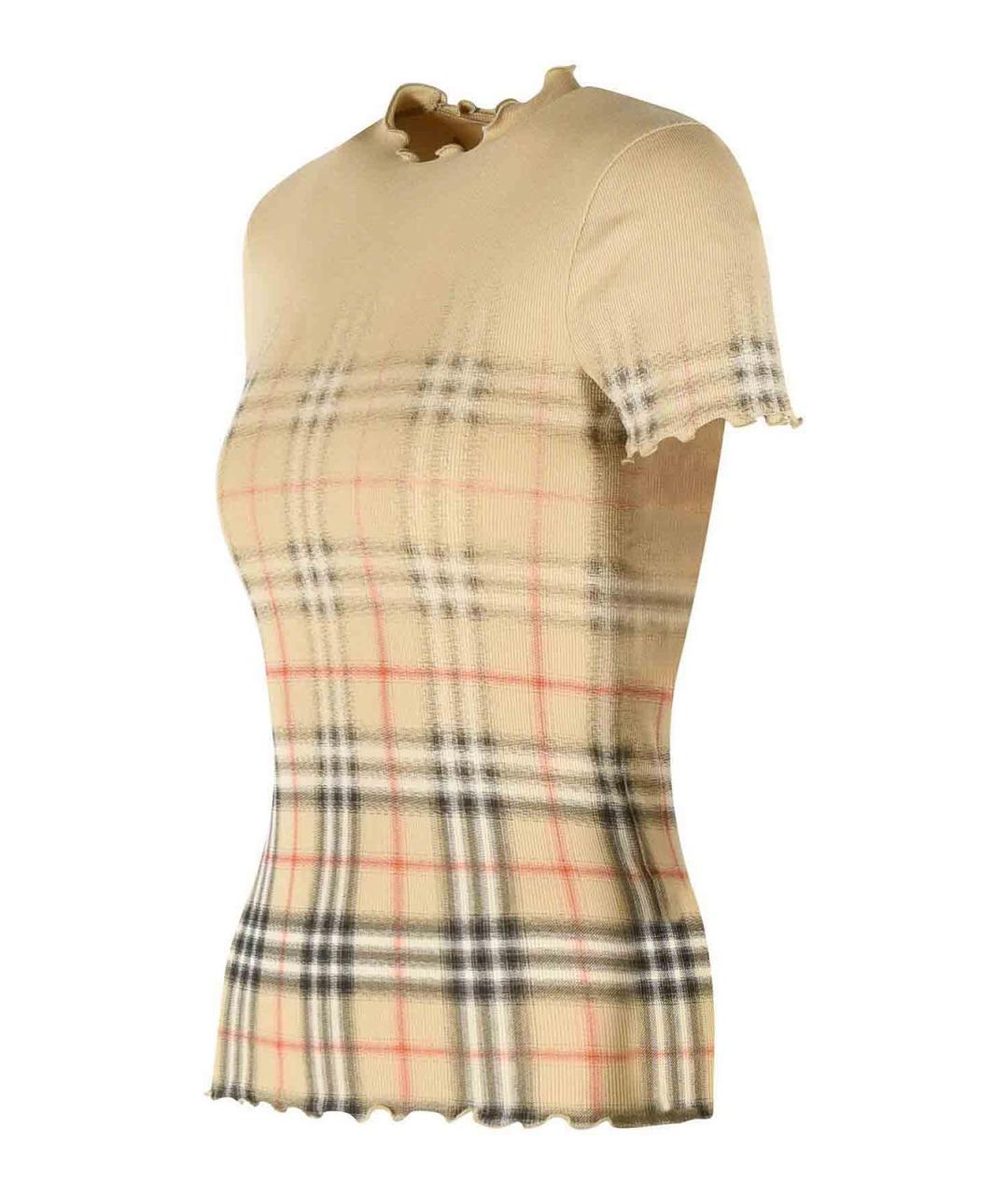 BURBERRY Бежевый хлопковый джемпер / свитер, фото 3