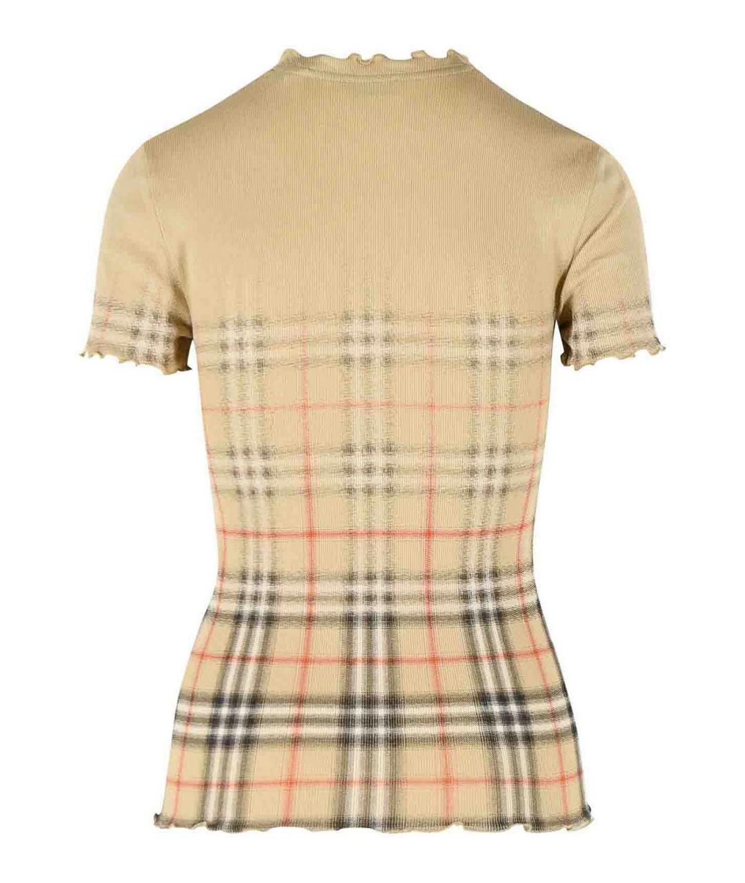 BURBERRY Бежевый хлопковый джемпер / свитер, фото 2