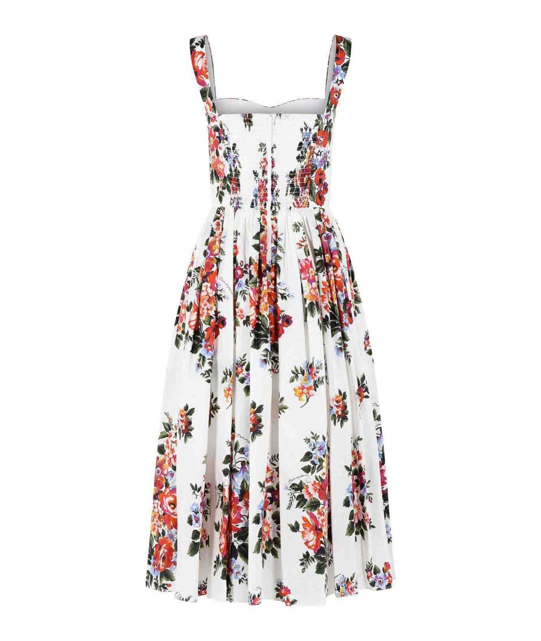 DOLCE&GABBANA Мульти хлопковое платье, фото 2