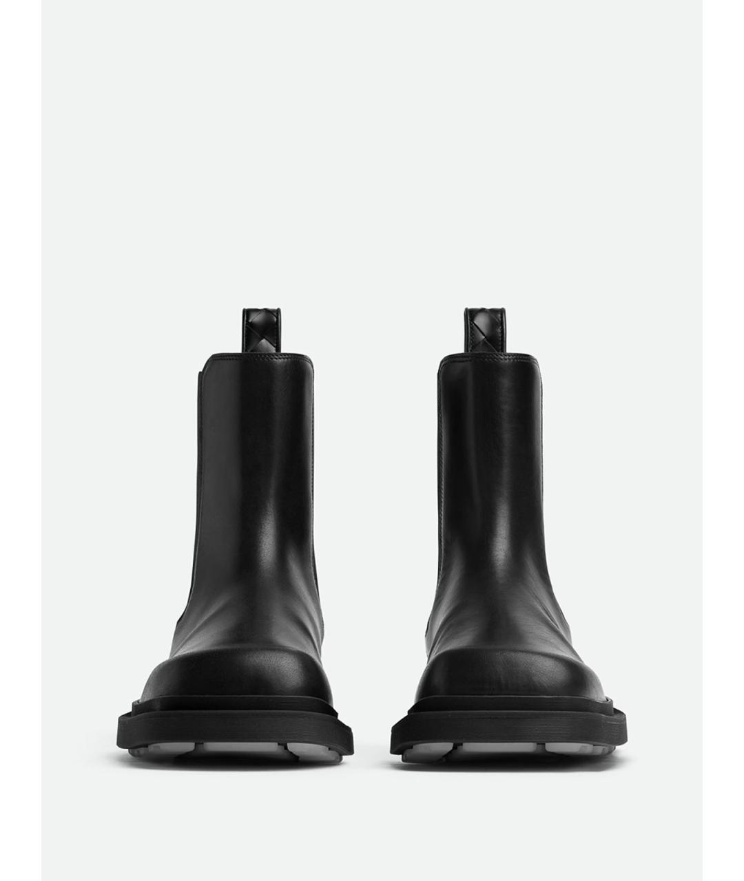 BOTTEGA VENETA Черные кожаные полусапоги, фото 2