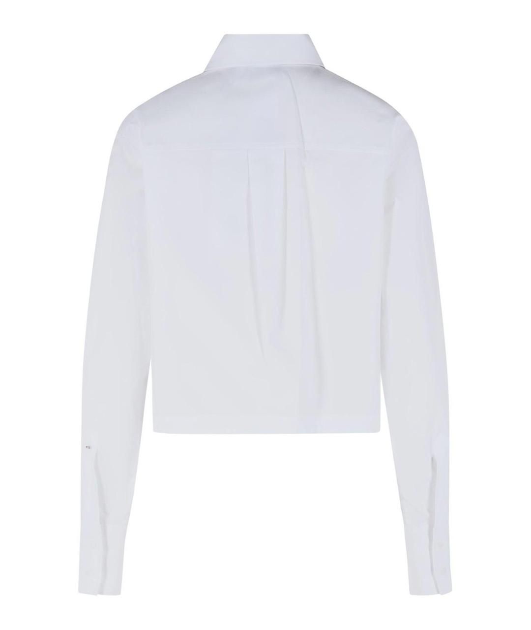 SPORTMAX Белая хлопковая рубашка, фото 2