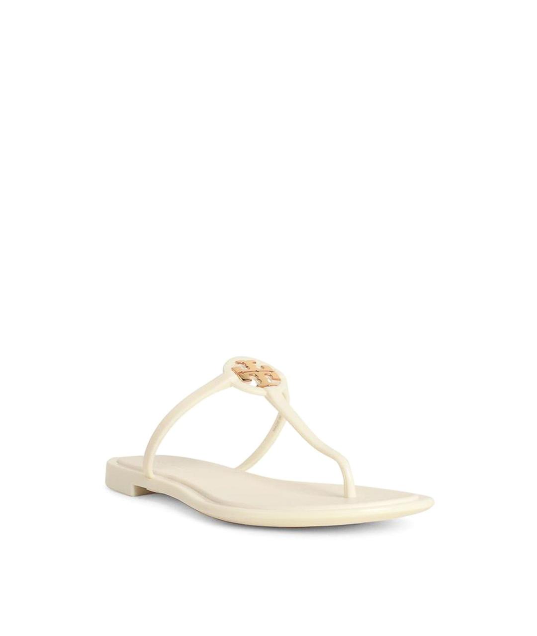 TORY BURCH Белые синтетические сандалии, фото 2