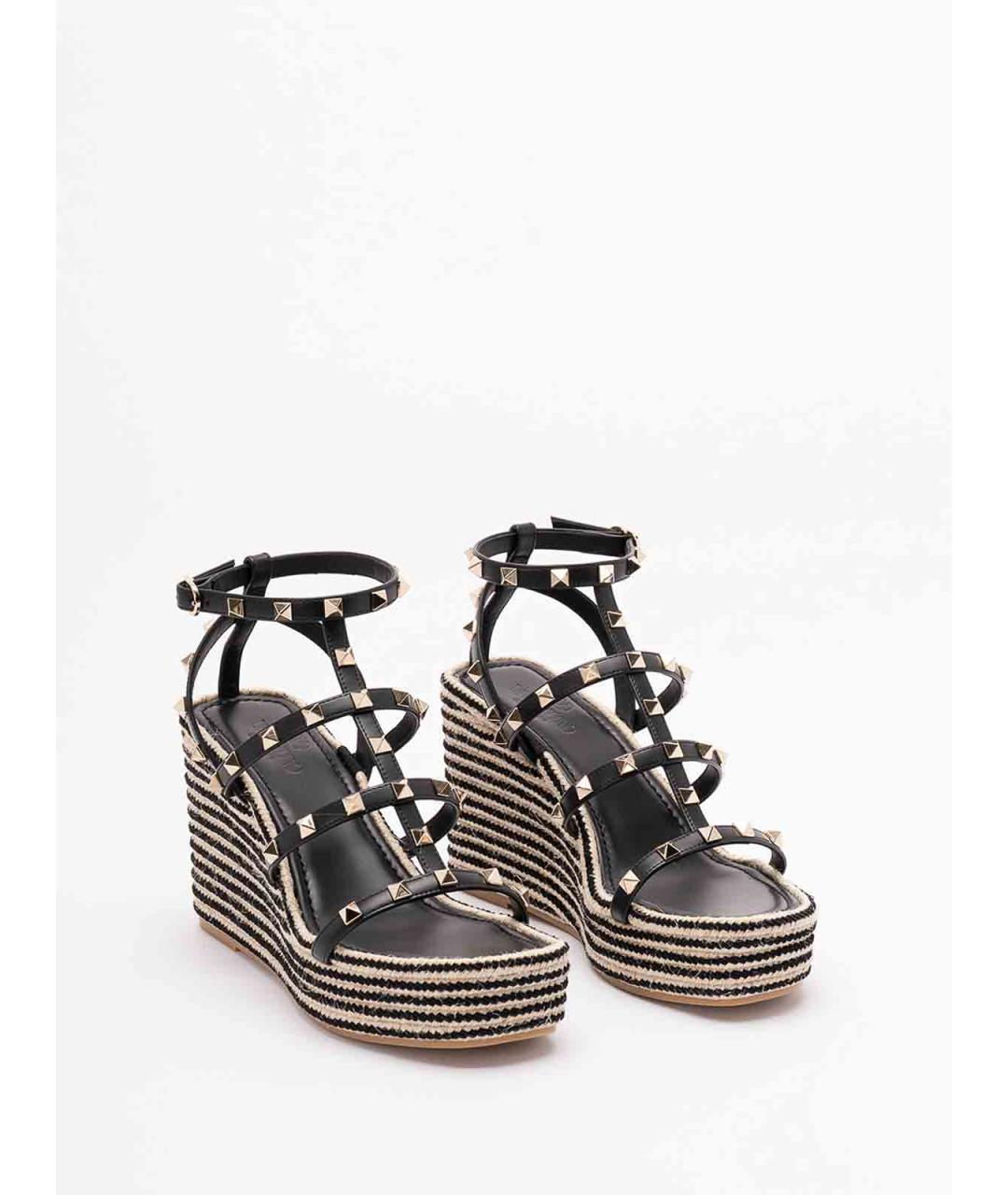 VALENTINO Мульти кожаные босоножки, фото 5