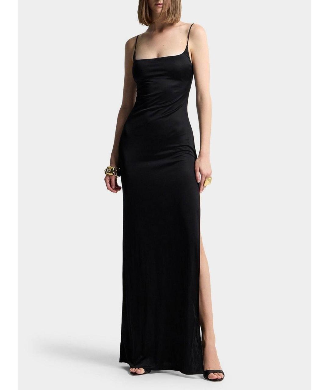DSQUARED2 Черное вискозное платье, фото 3