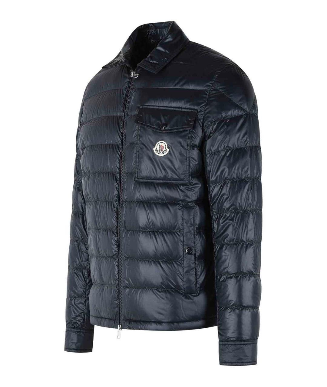 MONCLER Синяя полиамидовая куртка, фото 3