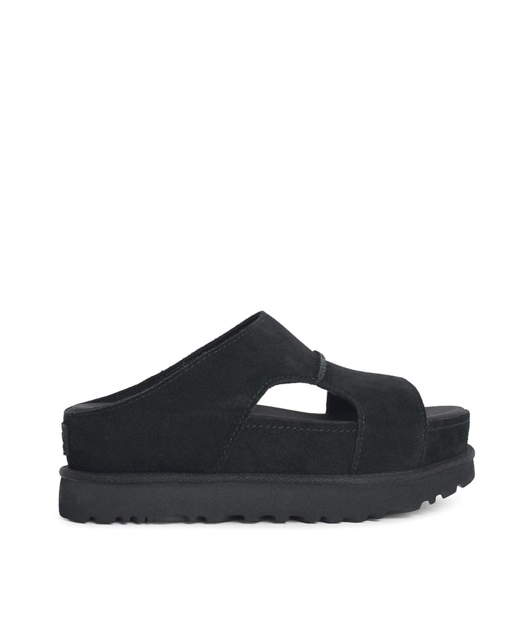 UGG Черные кожаные лоферы, фото 1