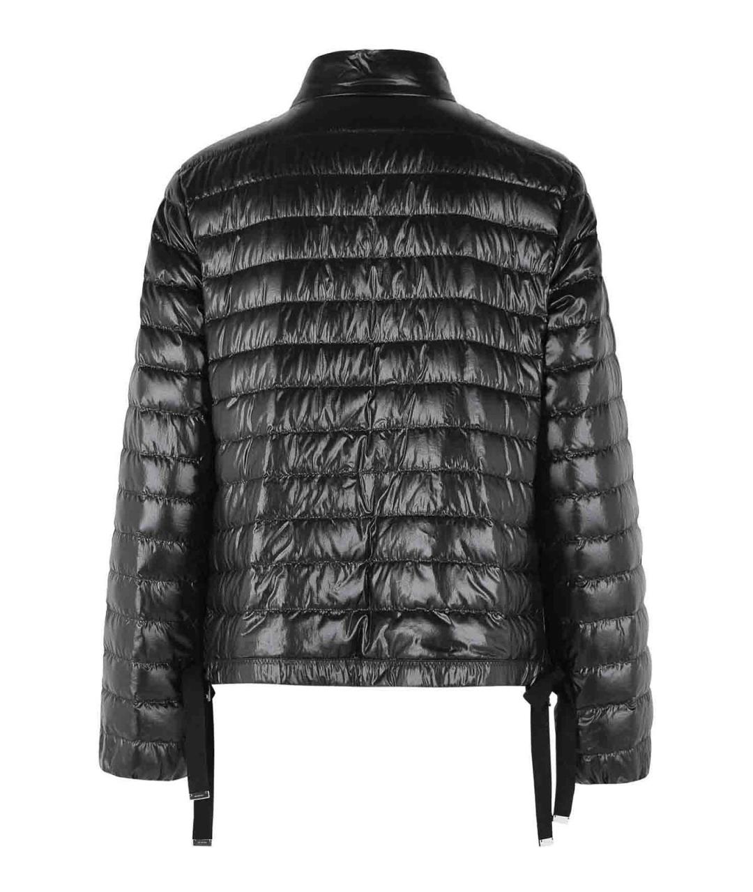 MONCLER Черный полиамидовый пуховик, фото 2