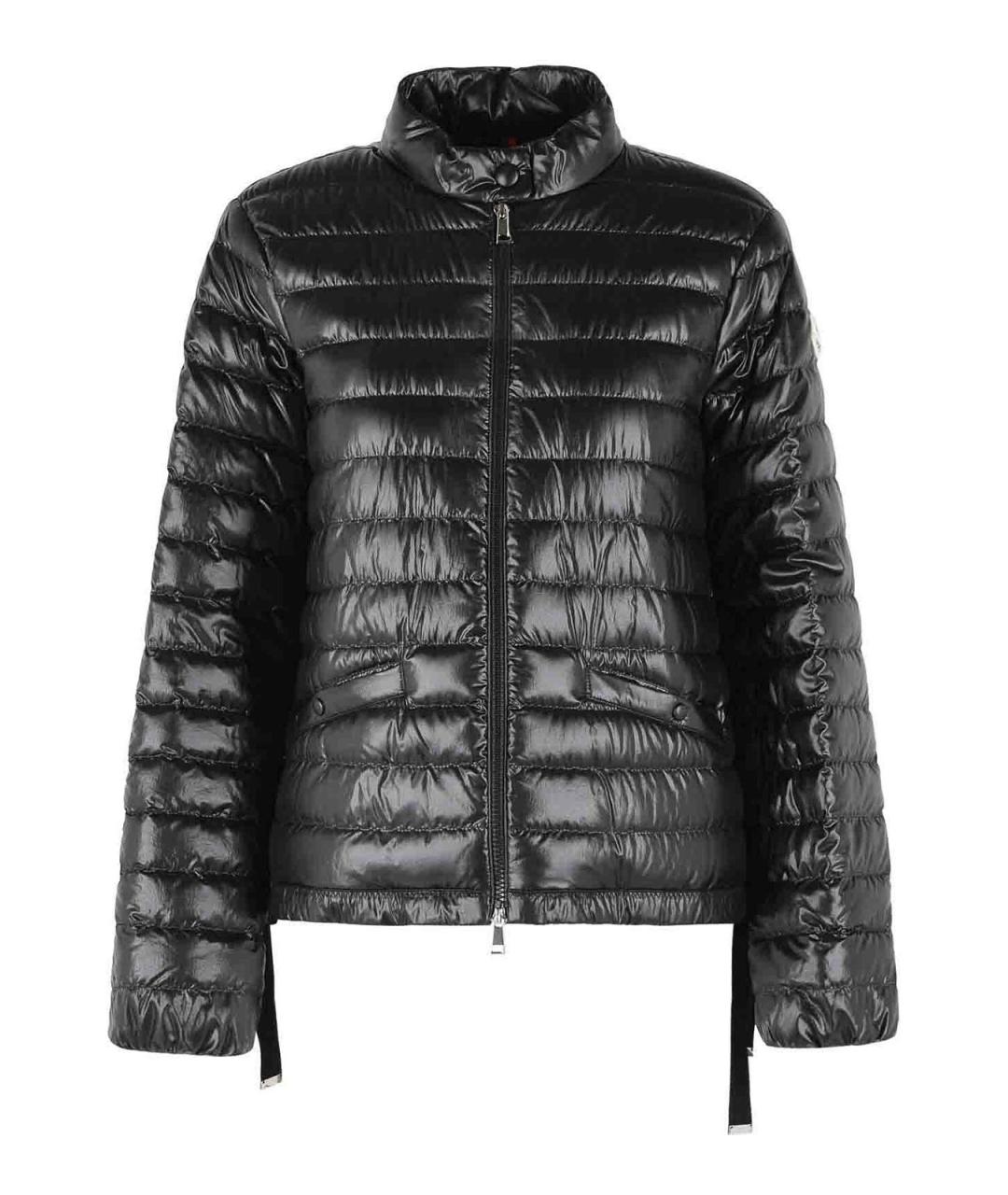 MONCLER Черный полиамидовый пуховик, фото 1