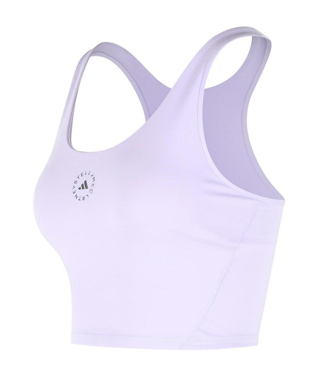 ADIDAS BY STELLA MCCARTNEY Фиолетовая полиэстеровая майка, фото 3