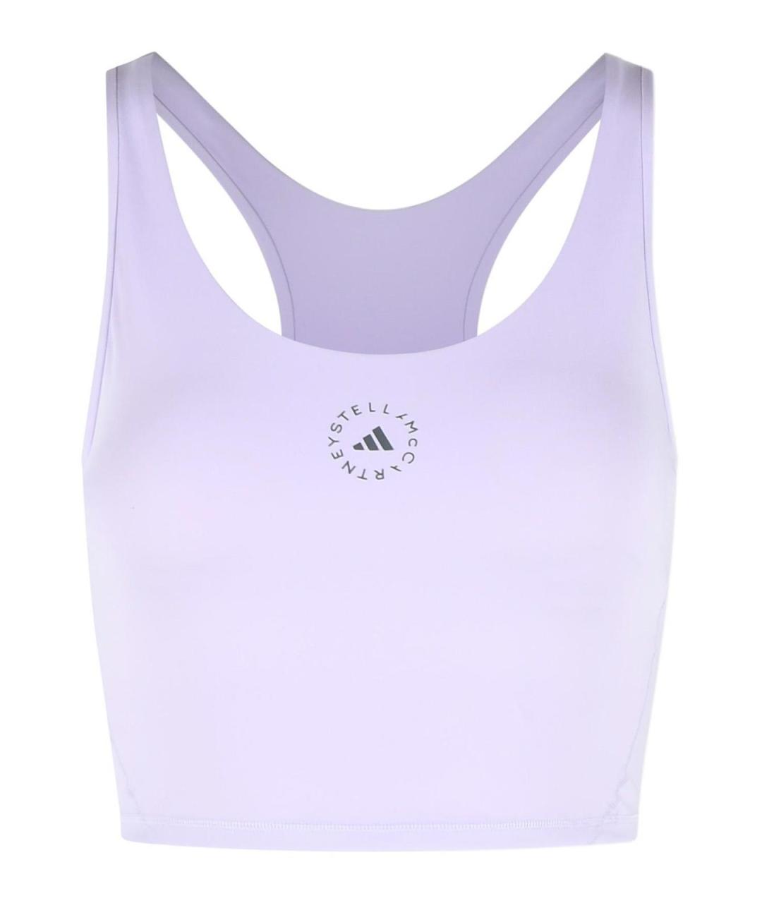 ADIDAS BY STELLA MCCARTNEY Фиолетовая полиэстеровая майка, фото 1
