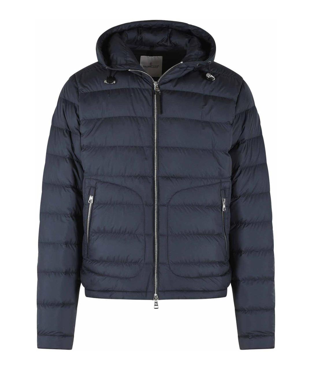 MONCLER Синий пуховик, фото 1