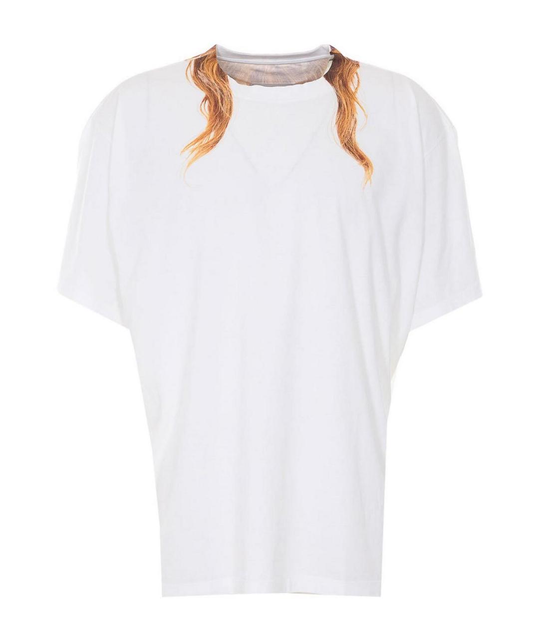 MM6 MAISON MARGIELA Белая хлопковая футболка, фото 1