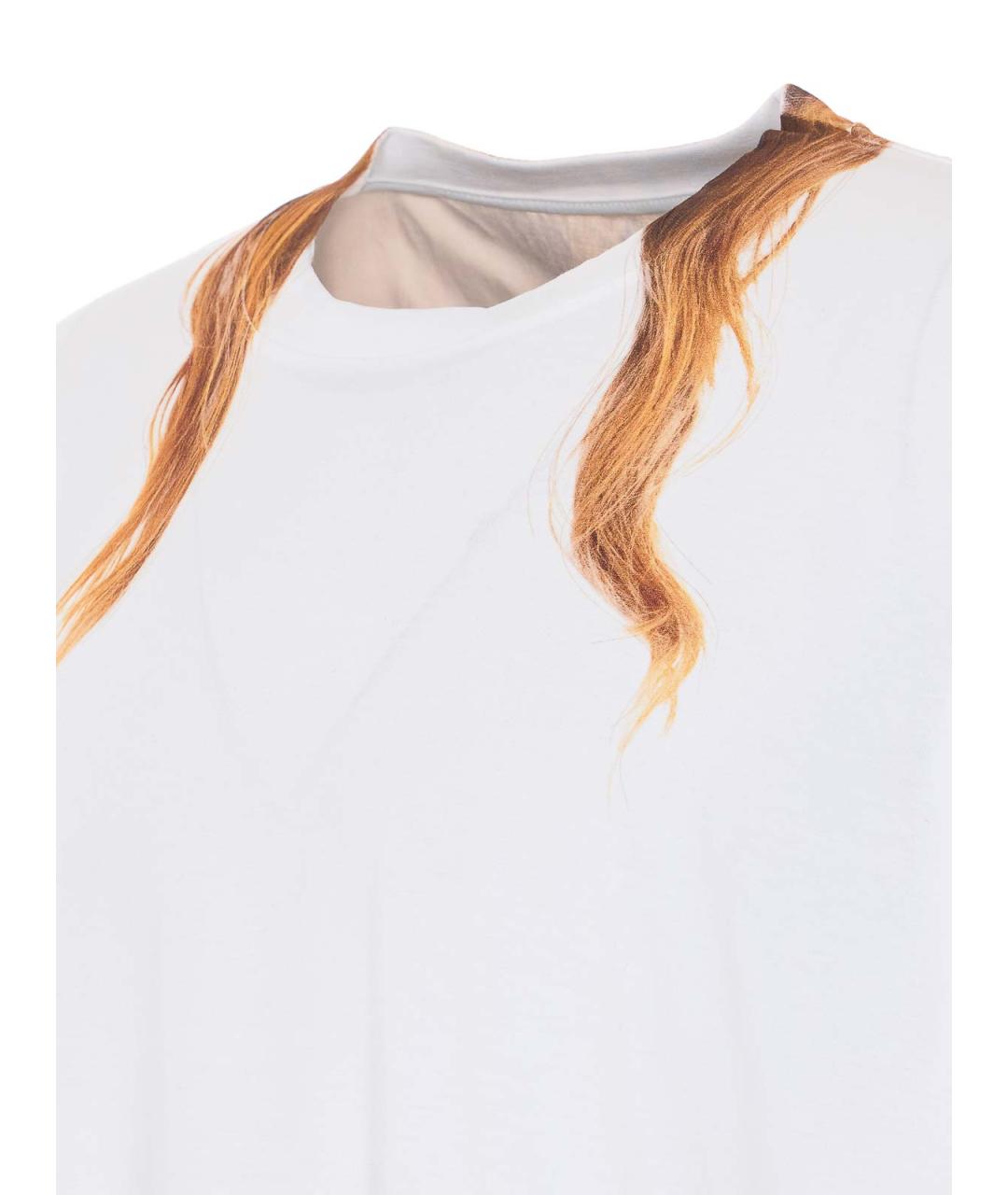 MM6 MAISON MARGIELA Белая хлопковая футболка, фото 3