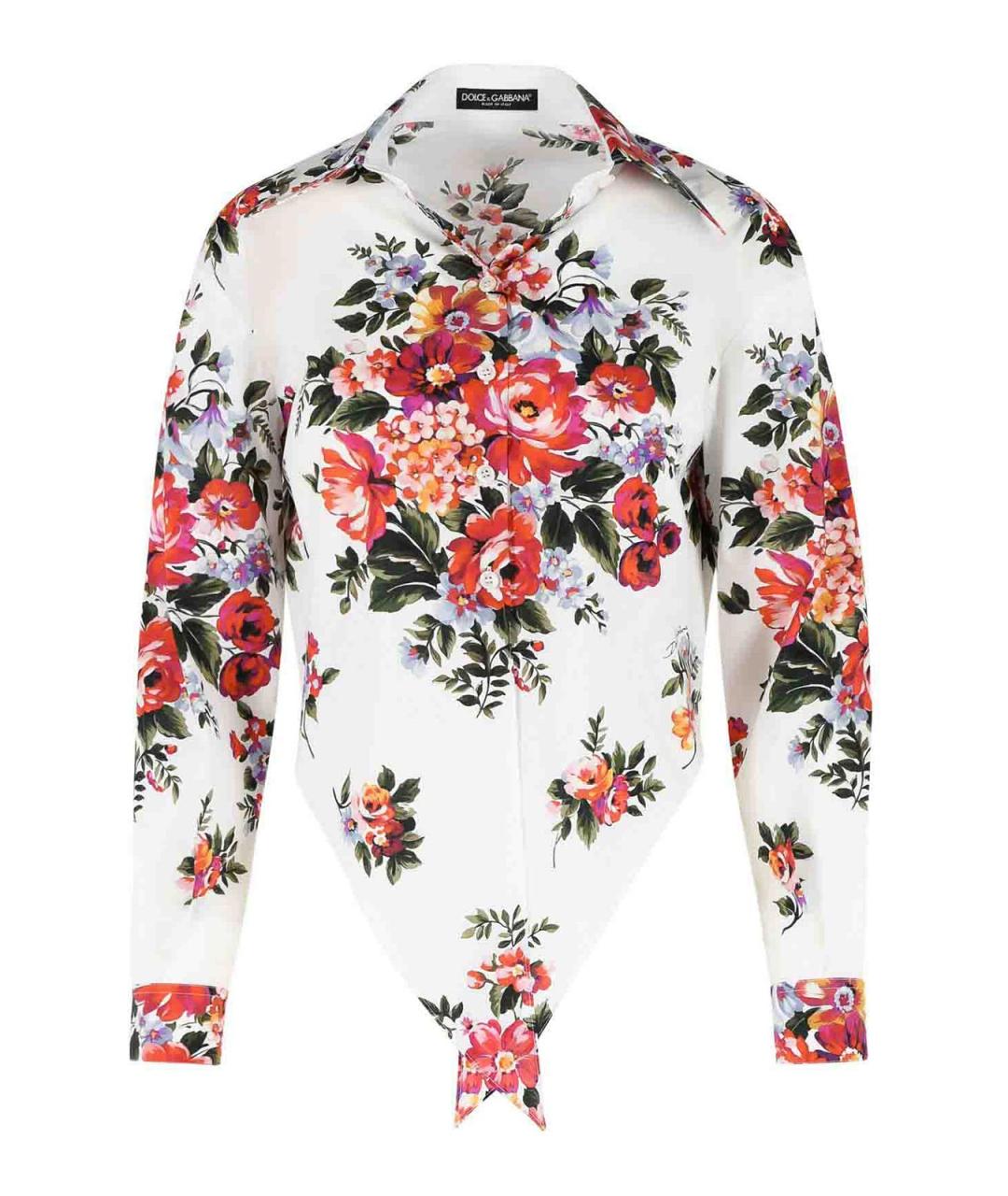 DOLCE&GABBANA Мульти хлопковая рубашка, фото 1